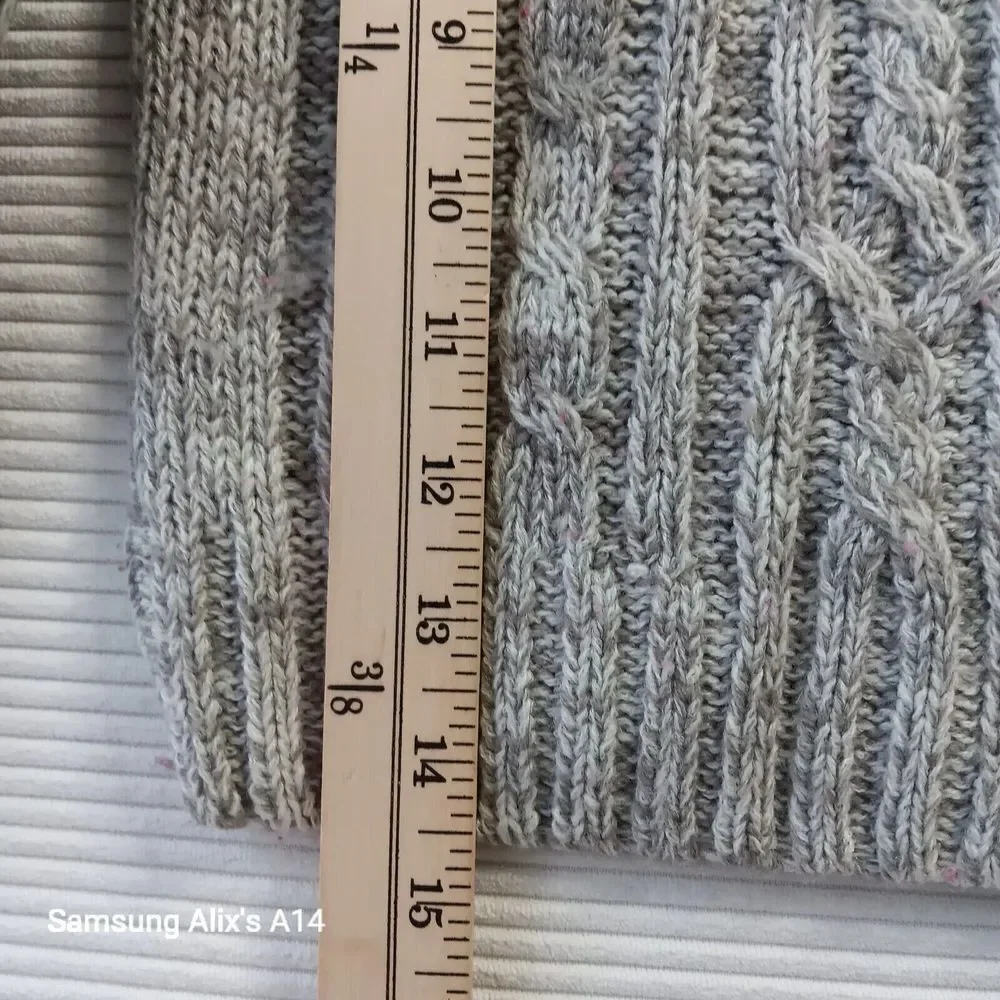 LITTLE LAD Toddler Boys (24 M) Elbow Patch Sweater,‎ Gray/White Cable Knit